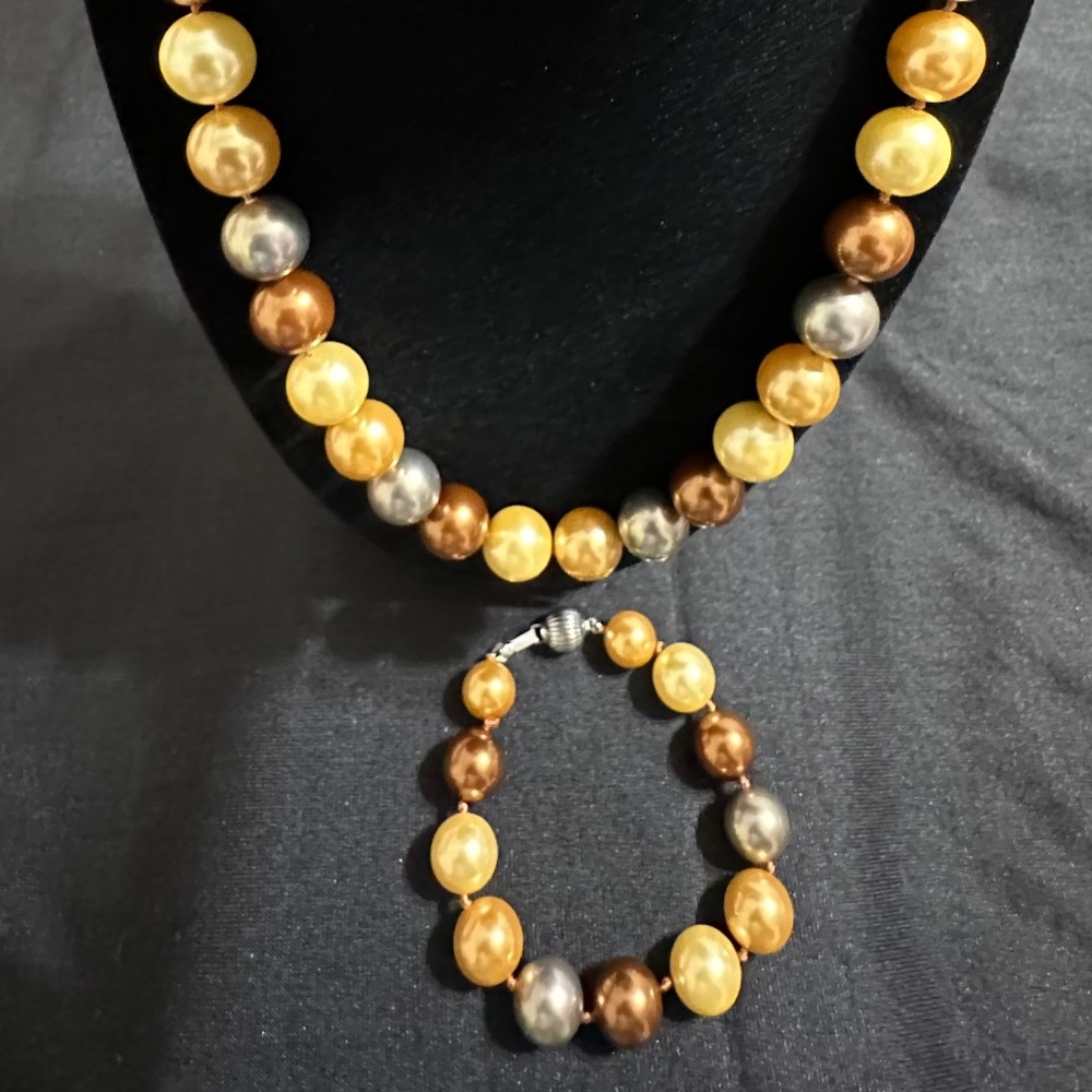 LUC 925 Masami Pearl Necklace & Bracelet
